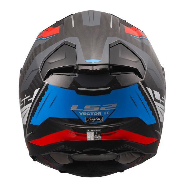 LS2 Vector II Carbon Savage White Blue Red FF811