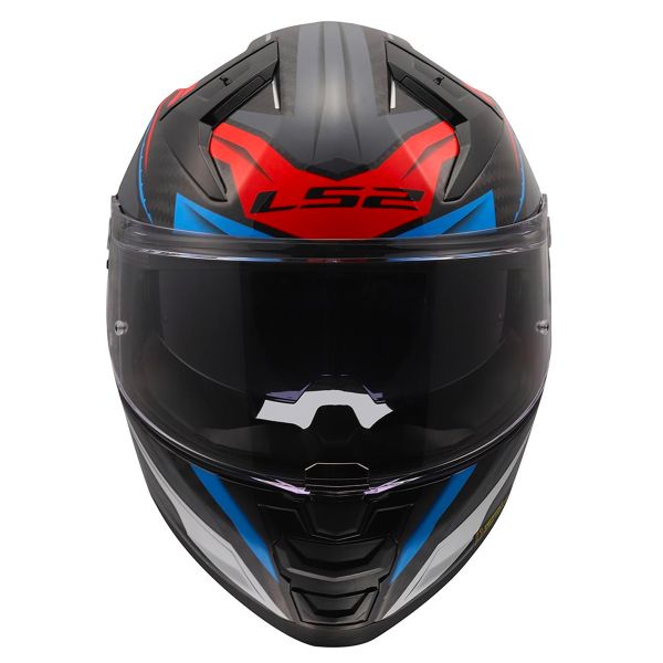 LS2 Vector II Carbon Savage White Blue Red FF811