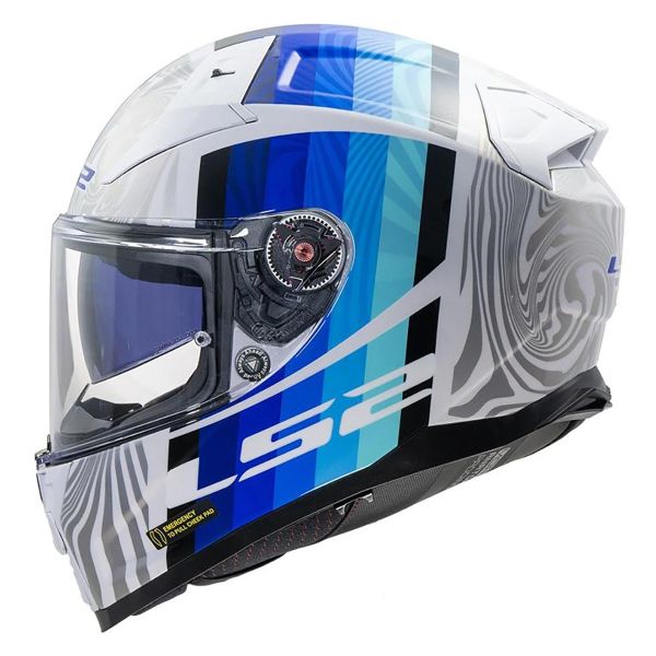 Casque Integral LS2 Vector II Freedom White Silver FF811