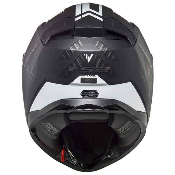 LS2 Vector II Splitter Black White FF811 + Kit Bluetooth 4X