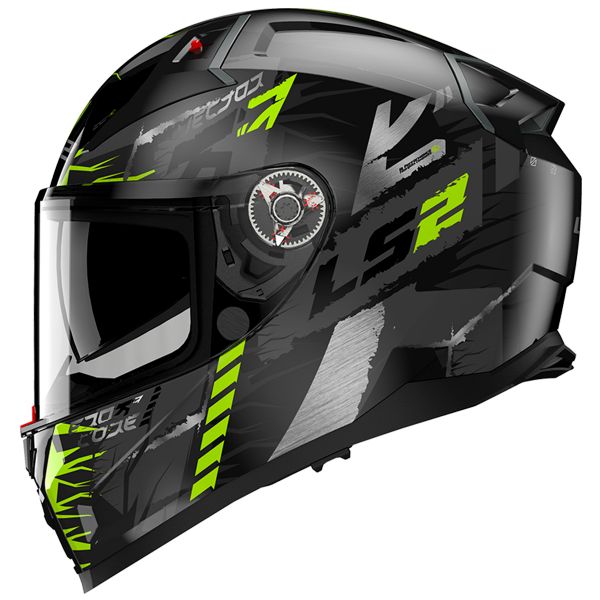 Casque Integral LS2 Vector II Techbot M.Titanium H-V Yellow FF811