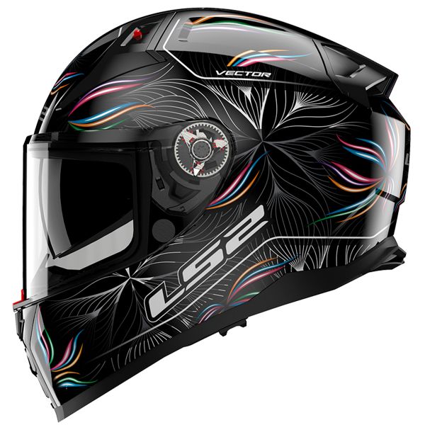 Casque Integral LS2 Vector II Tropical Black White FF811 Casque Integral LS2 Vector II Tropical Black White FF811