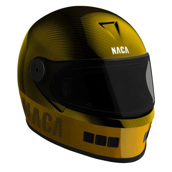 Casque Integral Naca Le Castellet Yellow Carbon Casque Integral Naca Le Castellet Yellow Carbon