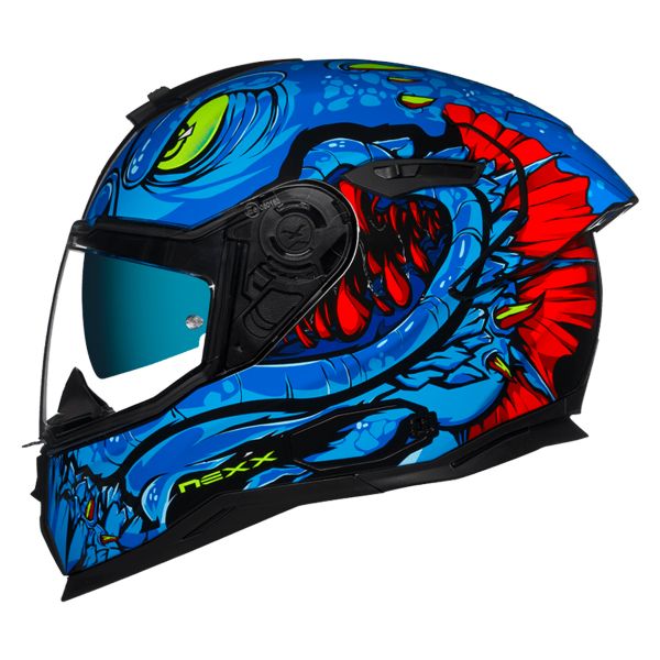 Casque Integral Nexx SX.100R Abisal Blue Neon