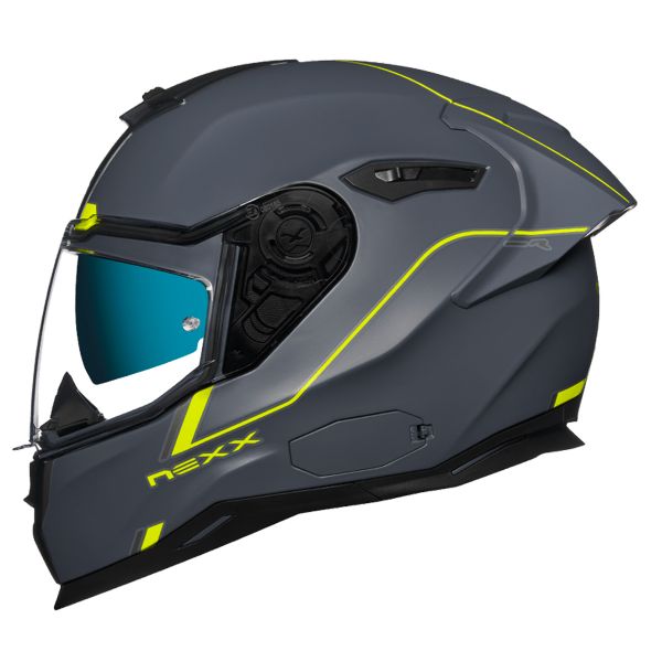 Casque Integral Nexx SX.100R Frenetic Neon Grey Mat