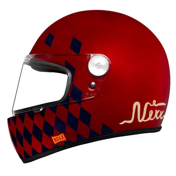 Casque Integral Nexx X.G100 R Checkmate Burgundy Casque Integral Nexx X.G100 R Checkmate Burgundy