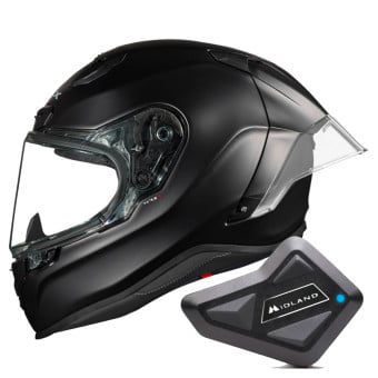 Casque Integral Nexx X.R3R Black Mat + Kit Bluetooth BT Mini Casque Integral Nexx X.R3R Black Mat + Kit Bluetooth BT Mini