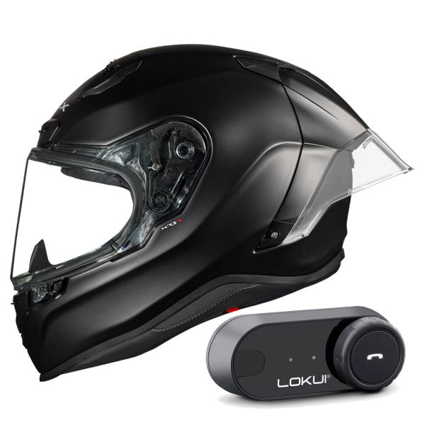 Casque Integral Nexx X.R3R Black Mat + Kit Bluetooth Lokui K30