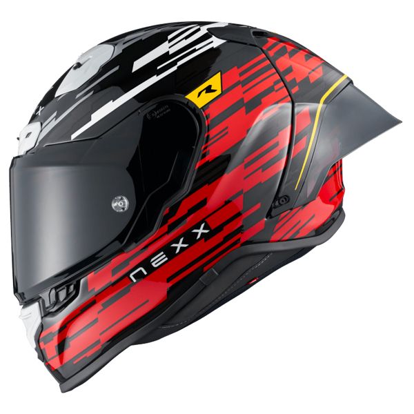 Casque Integral Nexx X.R3R Glitch Racer Red White