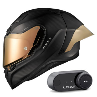 Casque Integral Nexx X.R3R Zero Pro 2 Carbon Gold Matt + Kit Bluetooth Lokui K30 Casque Integral Nexx X.R3R Zero Pro 2 Carbon Gold Matt + Kit Bluetooth Lokui K30