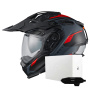 Casque Integral Nexx X.WED3 Keyo Grey Red Matt + X.COM 3