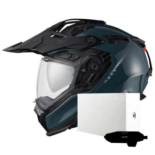 Casque Integral Nexx X.WED3 Wild Pro Blue + X.COM 3 Pro