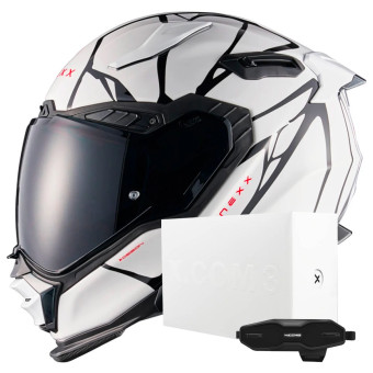 Casque Integral Nexx X.WST3 B-Side White + X.COM 3 Casque Integral Nexx X.WST3 B-Side White + X.COM 3