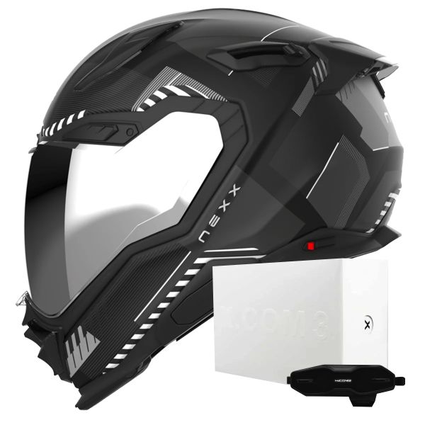 Casque Integral Nexx X.WST3 Fluence Black Silver Matt + X.COM 3