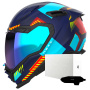 Casque Integral Nexx X.WST3 Fluence Blue Red + X.COM 3 Pro