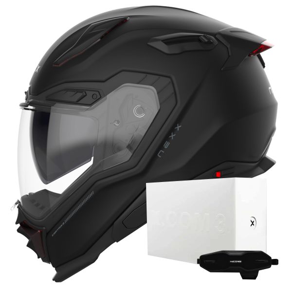Casque Integral Nexx X.WST3 Plain Black Matt + X.COM 3