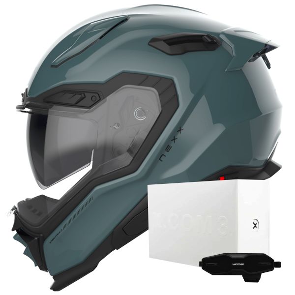 Casque Integral Nexx X.WST3 Plain Wild Blue + X.COM 3