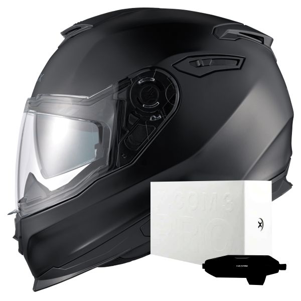 Casque Integral Nexx Y.100 Pure Black Matt + X.COM 3 Pro