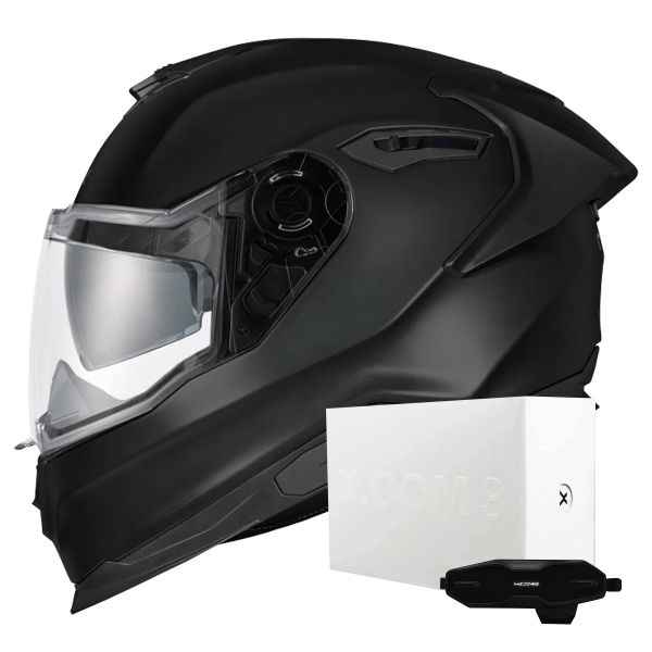 Casque Integral Nexx Y.100R Full Black Matt + X.COM 3