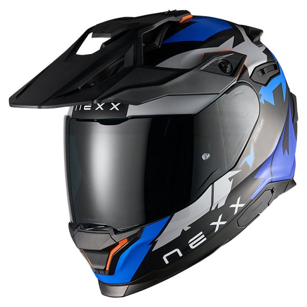 Casque Integral Nexx Y.Travl Primal Blue Neon Mat
