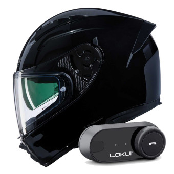 Casque Integral Nolan N60-6 Classico 301 + Kit Bluetooth Lokui K30