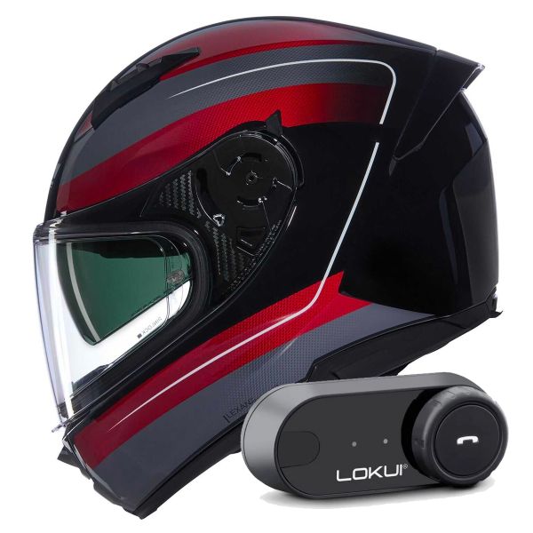 Casque Integral Nolan N60-6 Ermetico 345 + Kit Bluetooth Lokui K30