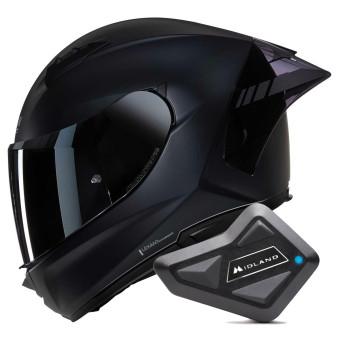Casque Integral Nolan N60-6 Sport Argento 333 + Kit Bluetooth BT Mini