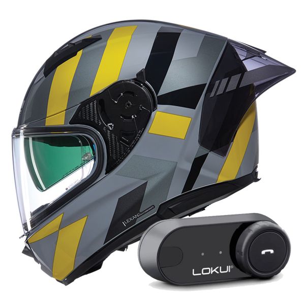 Casque Integral Nolan N60-6 Sport Dinamico 344 + Kit Bluetooth Lokui K30