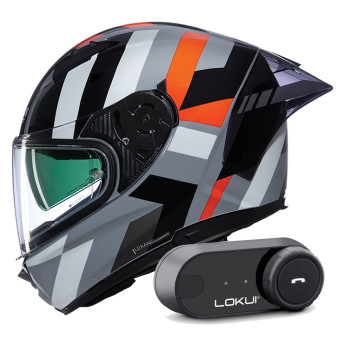 Casque Integral Nolan N60-6 Sport Dinamico 345 + Kit Bluetooth Lokui K30
