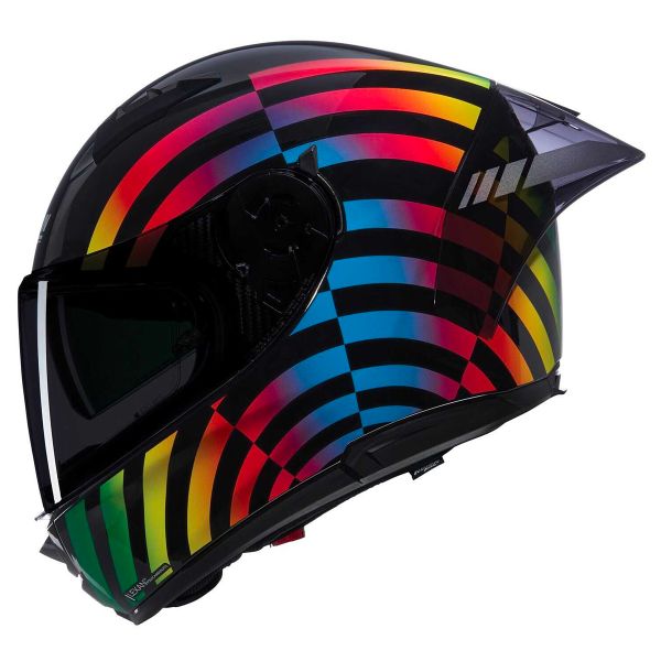 Casque Intégral Nolan N60-6 Sport Outset - Polycarbonate, Visière Large Anti-Rayures, Ventilation Airbooster - Noir Mat/Rouge