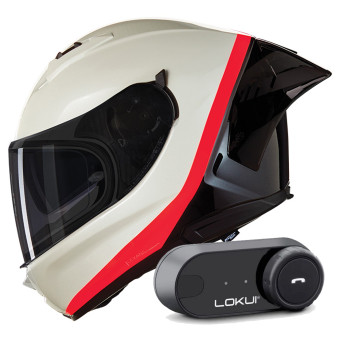 Casque Integral Nolan N60-6 Sport Verniciatura Speciale 347 + Kit Bluetooth Lokui K30
