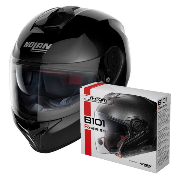 Casque Integral Nolan N80-8 Classic N-Com Black 3 + Kit Bluetooth B101R