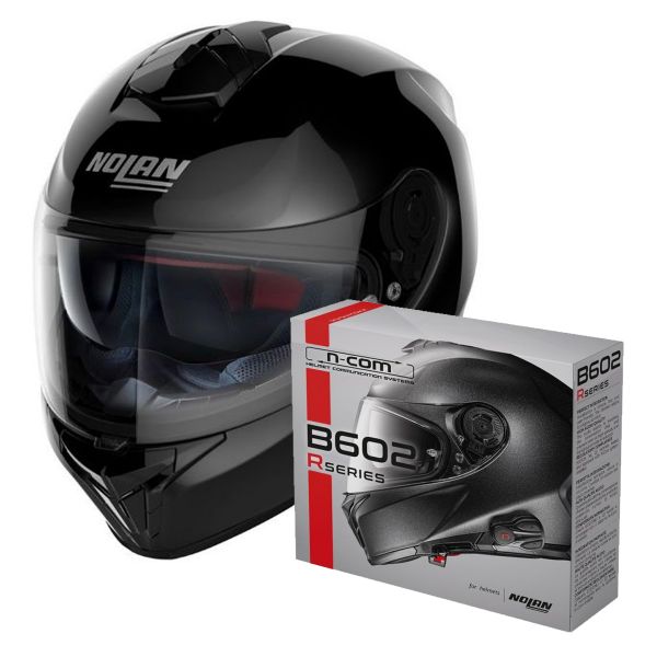 Casque Integral Nolan N80-8 Classic N-Com Black 3 + Kit Bluetooth B602R