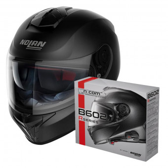 Casque Integral Nolan N80-8 Classic N-Com Flat Black 10 + Kit Bluetooth B602R