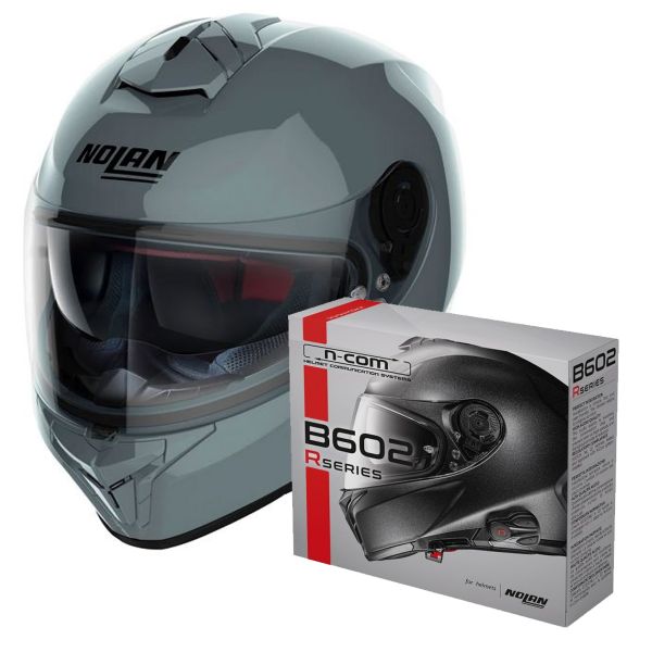Casque Integral Nolan N80-8 Classic N-Com Slate Grey 8 + Kit Bluetooth B602R