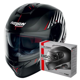 Casque Integral Nolan N80-8 Kosmos N-Com 64 + Kit Bluetooth B602R