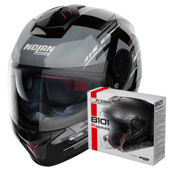 Casque Integral Nolan N80-8 Meteor N-Com 67 + Kit Bluetooth B101R