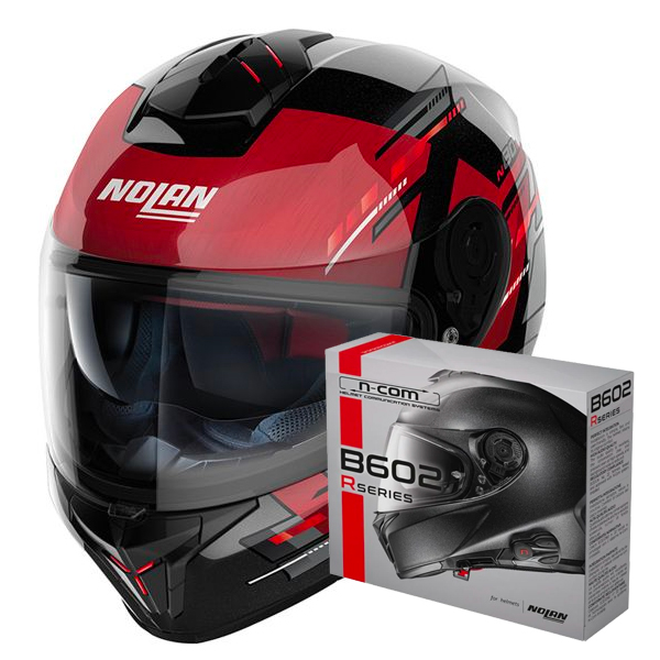 Casque Integral Nolan N80-8 Meteor N-Com 68 + Kit Bluetooth B602R