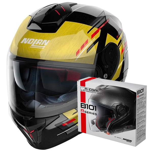 Casque Integral Nolan N80-8 Meteor N-Com 69 + Kit Bluetooth B101R