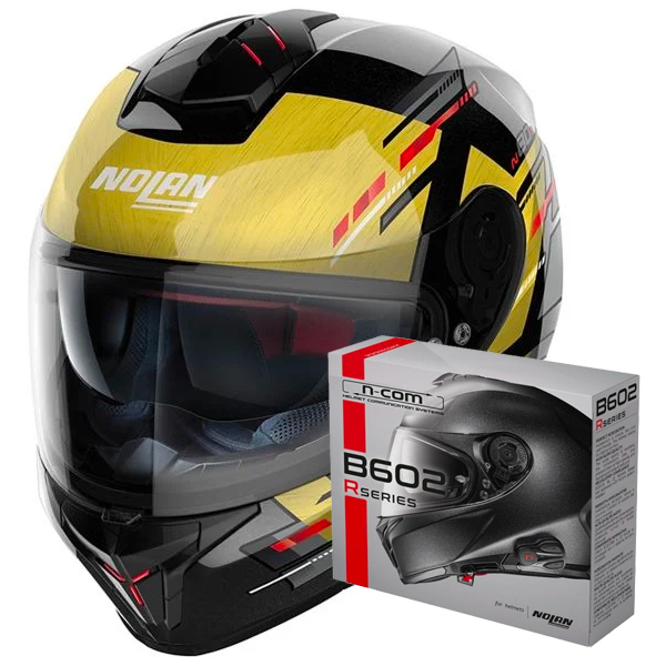 Casque Integral Nolan N80-8 Meteor N-Com 69 + Kit Bluetooth B602R