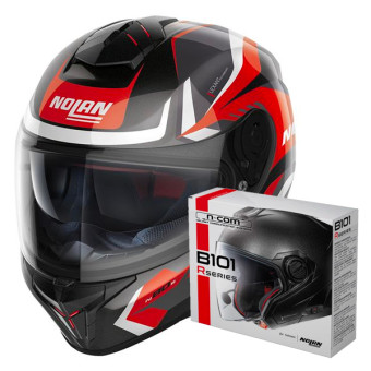Casque Integral Nolan N80-8 Rumble N-Com 59 + Kit Bluetooth B101R