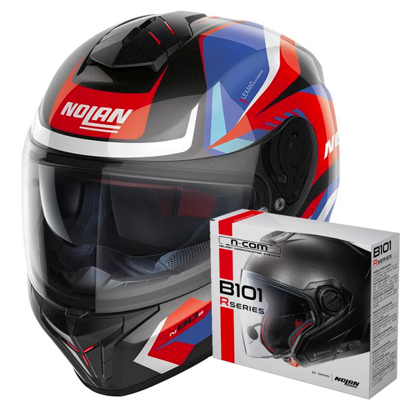 Casque Integral Nolan N80-8 Rumble N-Com 62 + Kit Bluetooth B101R