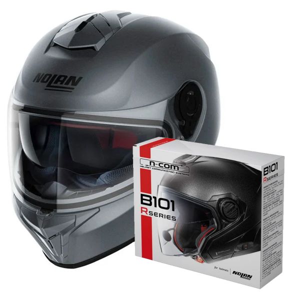 Casque Integral Nolan N80-8 Special N-Com Black Graphite 9 + Kit Bluetooth B101R