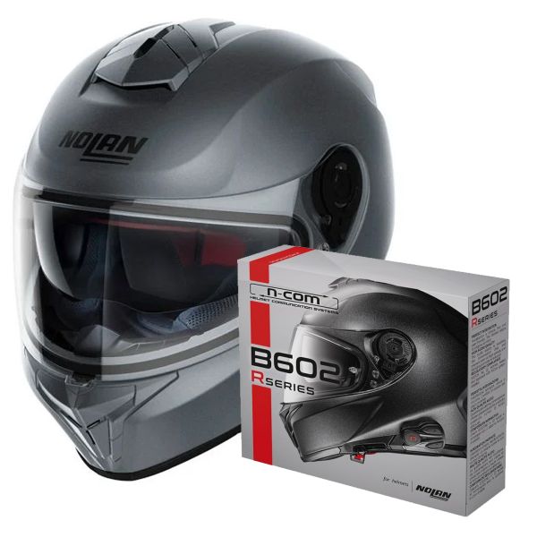 Casque Integral Nolan N80-8 Special N-Com Black Graphite 9 + Kit Bluetooth B602R