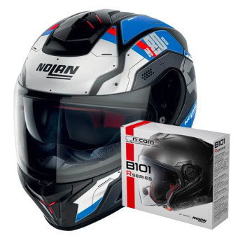 Casque Integral Nolan N80-8 Starscream N-Com 36 + Kit Bluetooth B101R