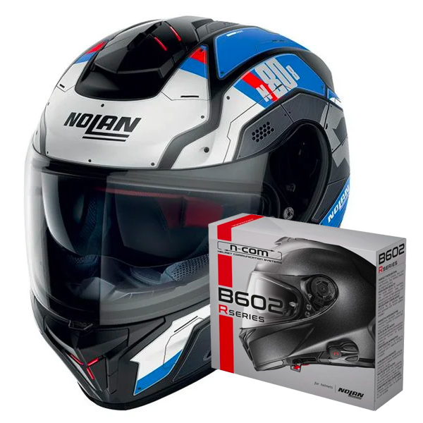 Casque Integral Nolan N80-8 Starscream N-Com 36 + Kit Bluetooth B602R