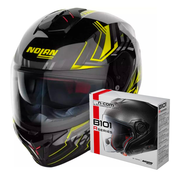 Casque Integral Nolan N80-8 Turbolence N-Com 78 + Kit Bluetooth B101R