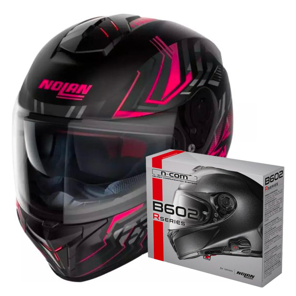 Casque Integral Nolan N80-8 Turbolence N-Com 79 + Kit Bluetooth B602R
