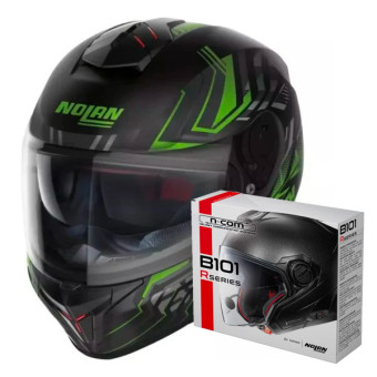 Casque Integral Nolan N80-8 Turbolence N-Com 80 + Kit Bluetooth B101R