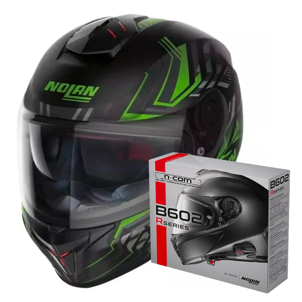 Casque Integral Nolan N80-8 Turbolence N-Com 80 + Kit Bluetooth B602R